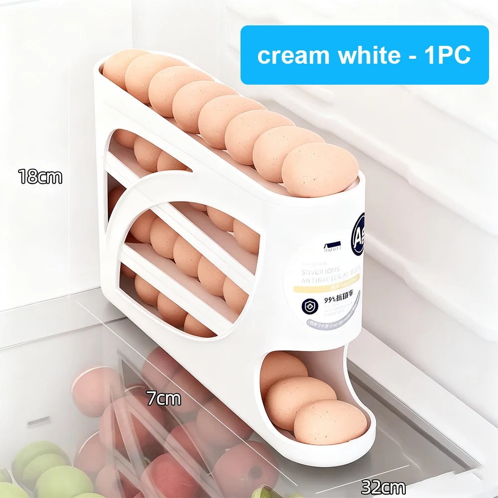 Foldable egg holder for fridge door