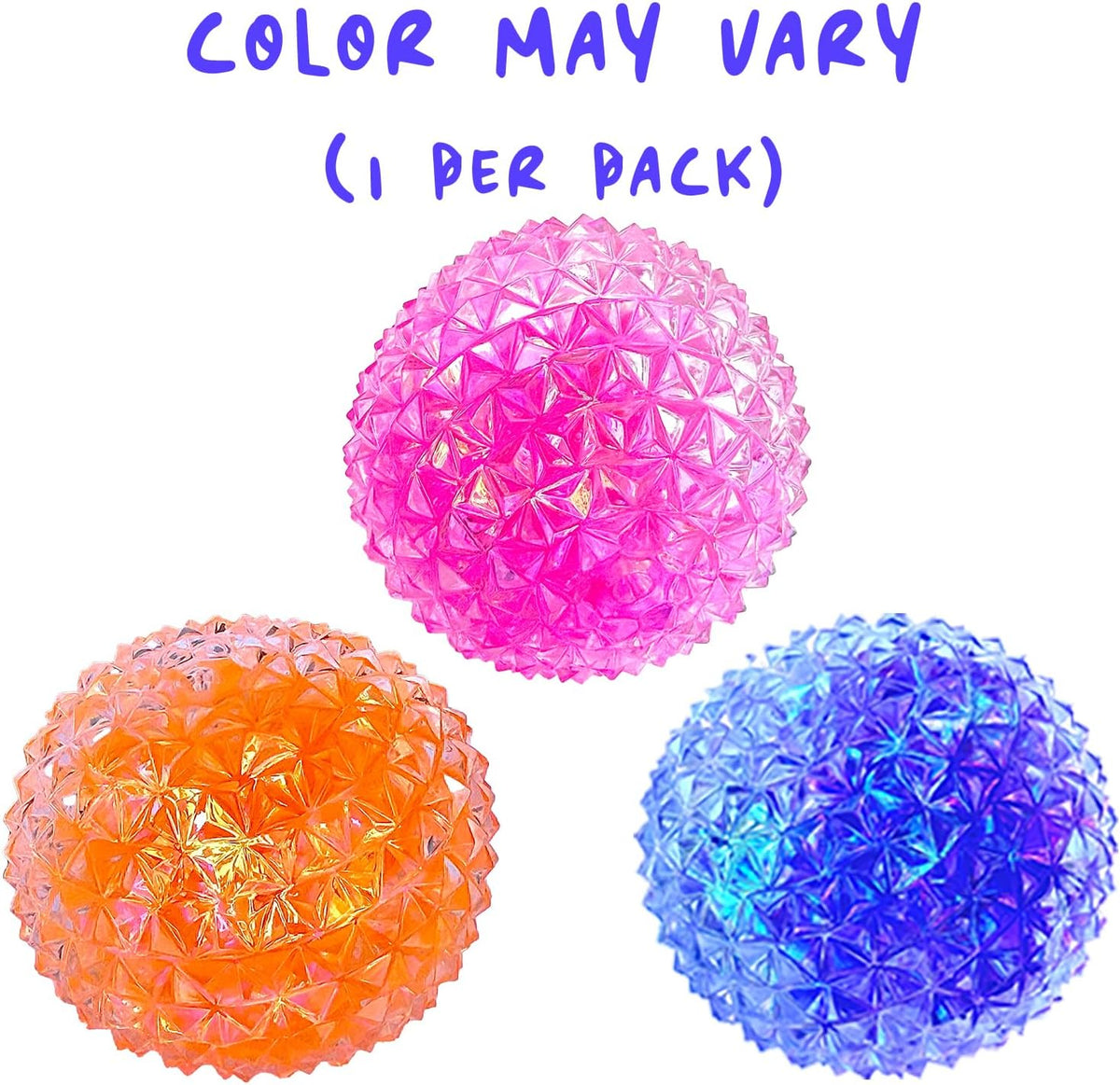 Cute glitter-filled diamond squishy toy for sensory play and focus