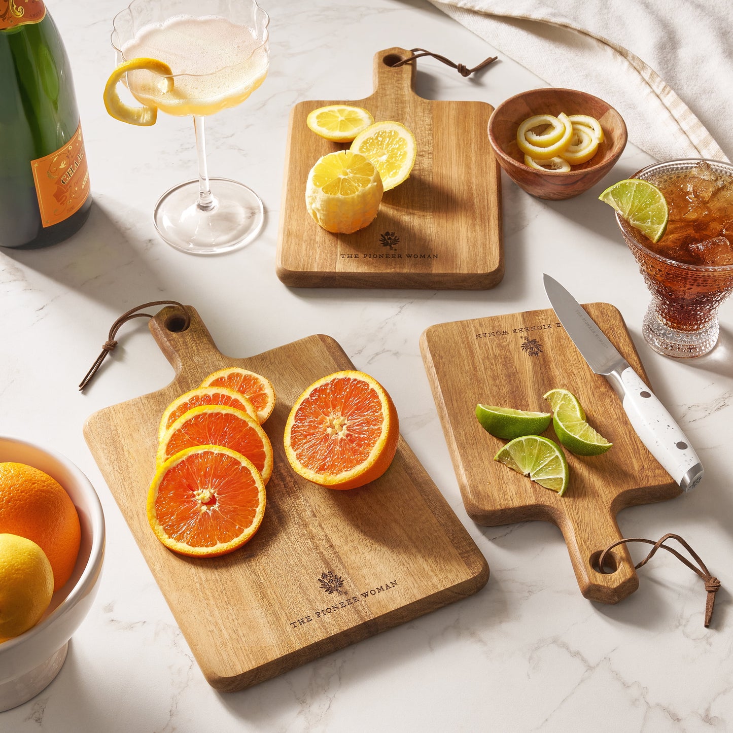 3-Piece Wood French Cutting Boards