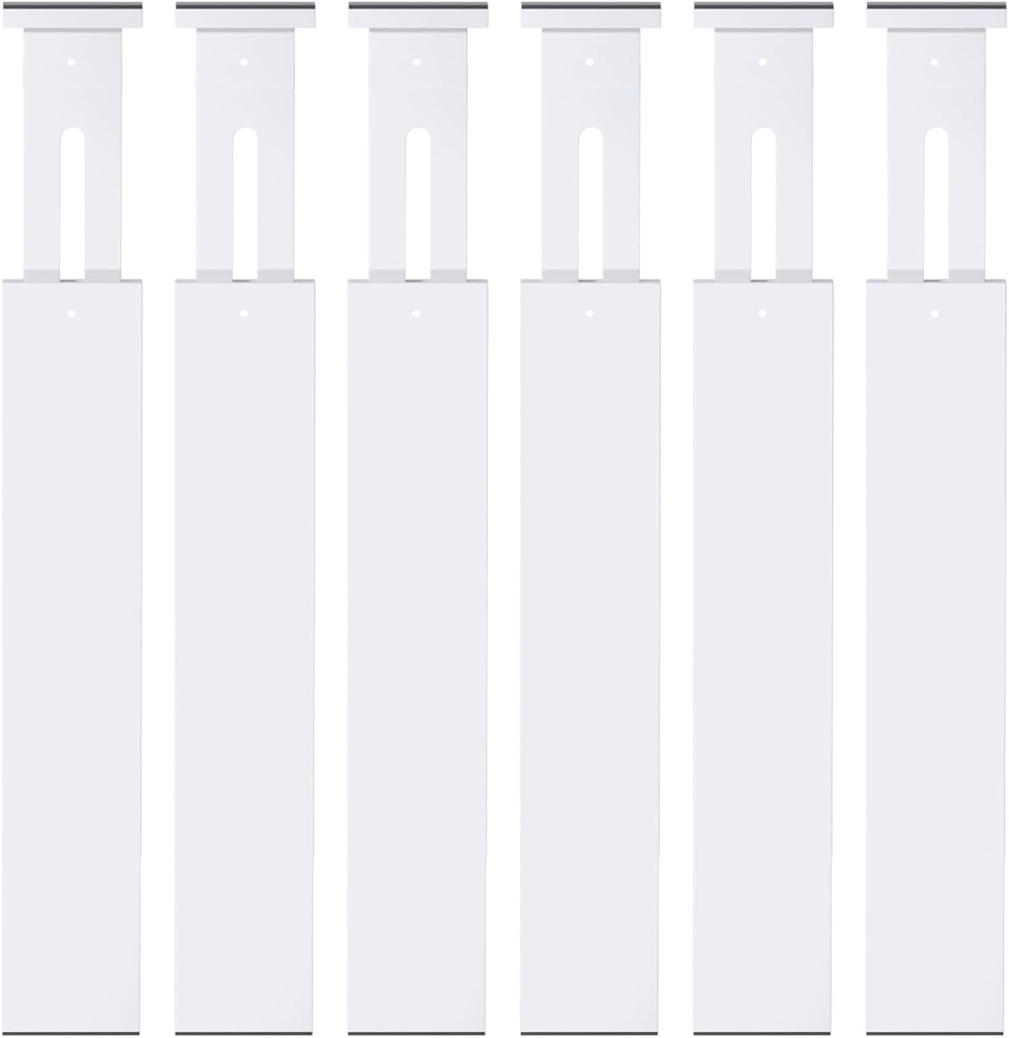 4-Pack Adjustable Bamboo Drawer Dividers, 12–17" for Kitchen, Closet, Dresser, Bedroom & Office Organization