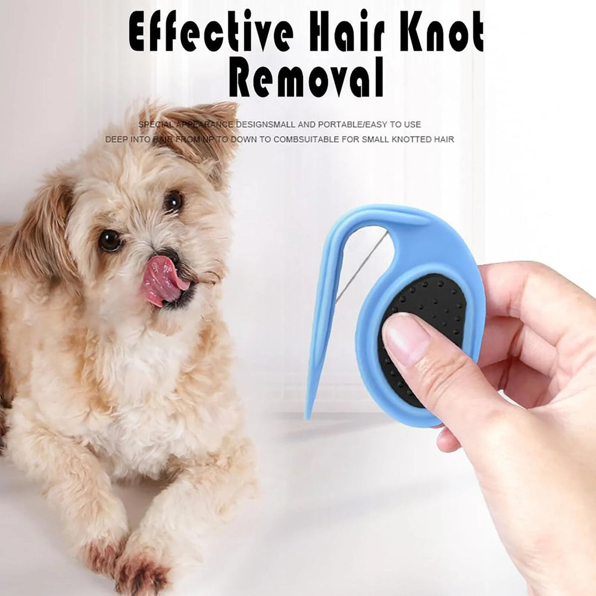 Pet Knotting Comb for Dogs & Cats – De-Matting & Hair Removal Brush for Puppies & Kittens