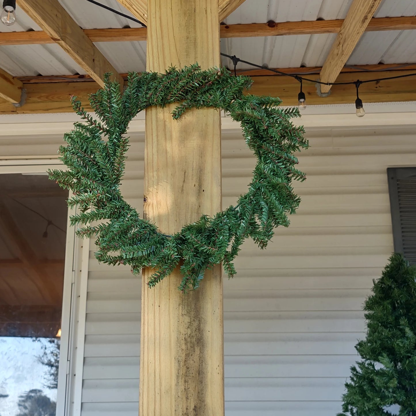 16" Mini Pine Artificial Christmas Wreath - Unlit