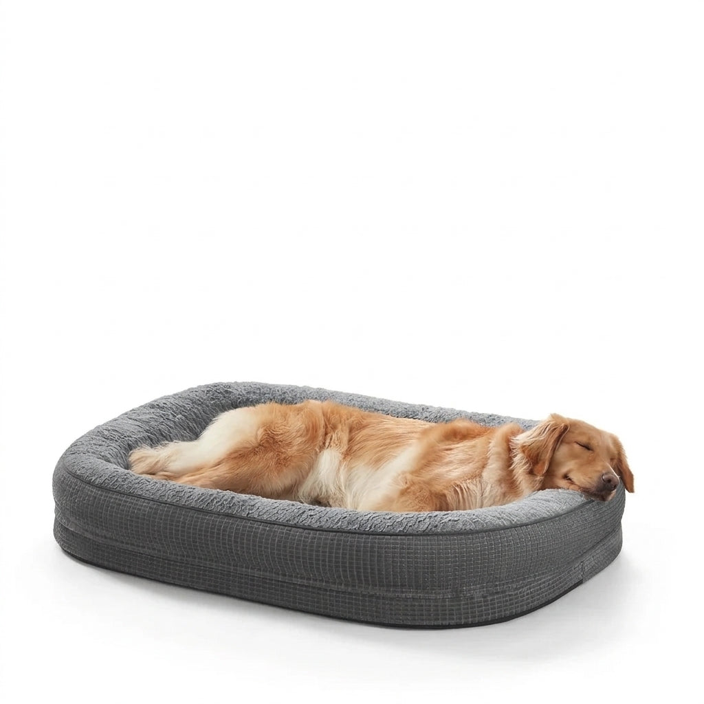 Calming Dog Bed for Large Pets Soft Washable Cushion Bed