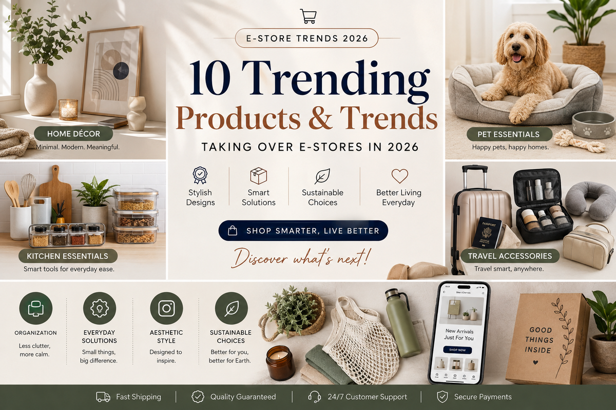 10 Trending Products & Shopping Trends Taking Over E-Stores in 2026