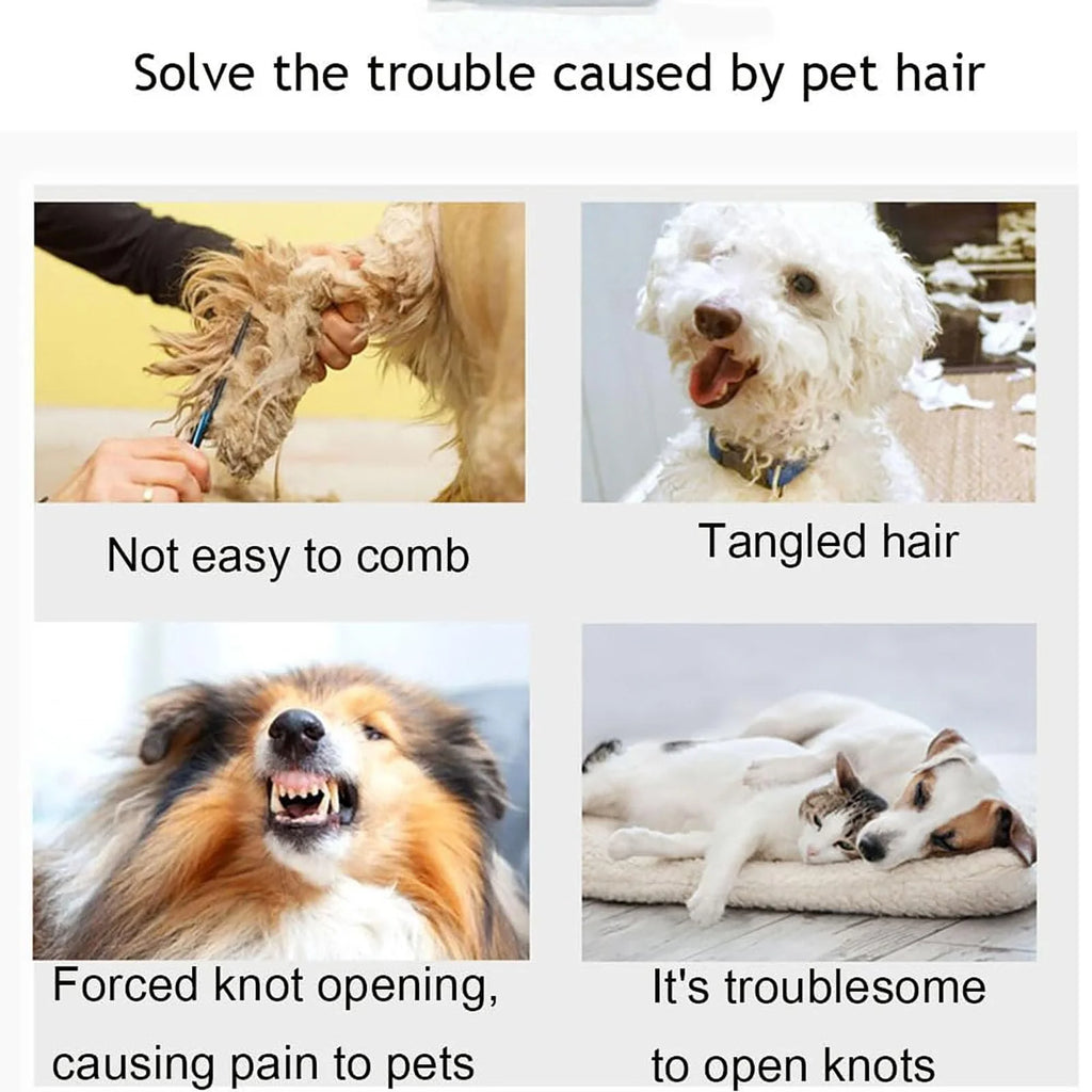 Pet Knotting Comb for Dogs & Cats – De-Matting & Hair Removal Brush for Puppies & Kittens