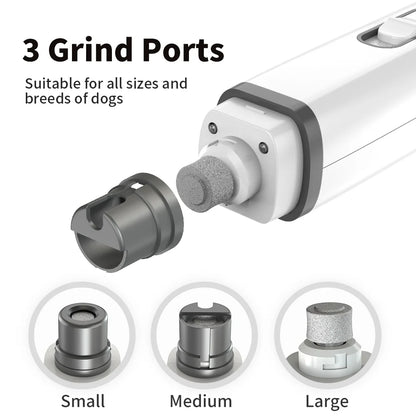 Rechargeable Dog Nail Grinder with LED Light