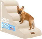 Dog Stairs for Small Dogs & Cats – 5-Step, 23" Non-Slip