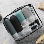 16 Pcs Travel Bottles for Toiletries, Leak Proof Refillable Travel Containers, Travel Essentials Silicone Toiletry Bottles (Grey)