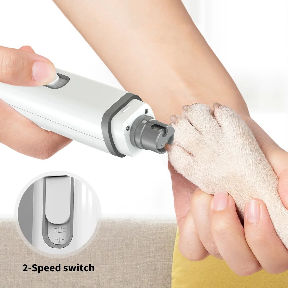Rechargeable Dog Nail Grinder with LED Light