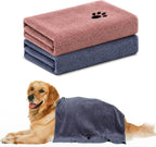 Soft microfiber pet towels for drying dogs after baths