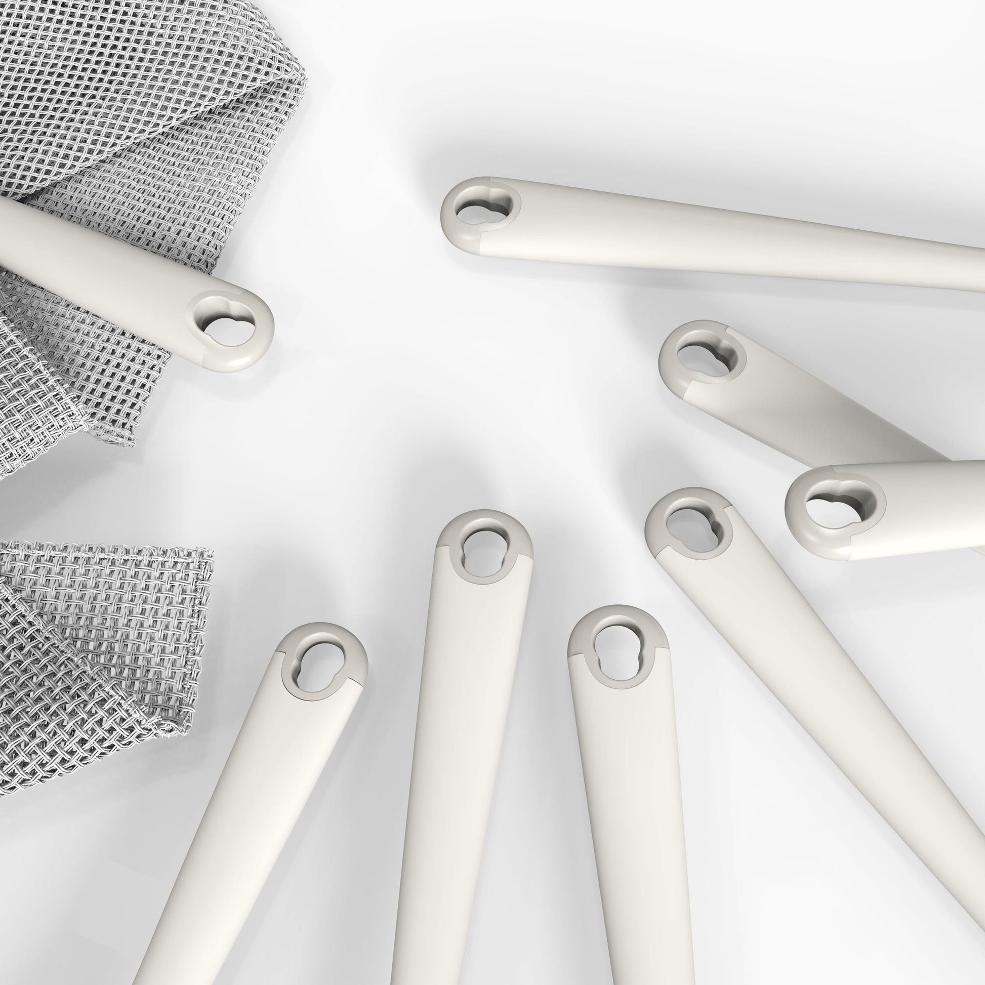 Silicone Kitchen Utensil Set, 600°F Heat Resistant Tools for Nonstick Cookware – Spatula, Spoon, Whisk, Tongs, Dishwasher Safe, BPA-Free (Cream White)