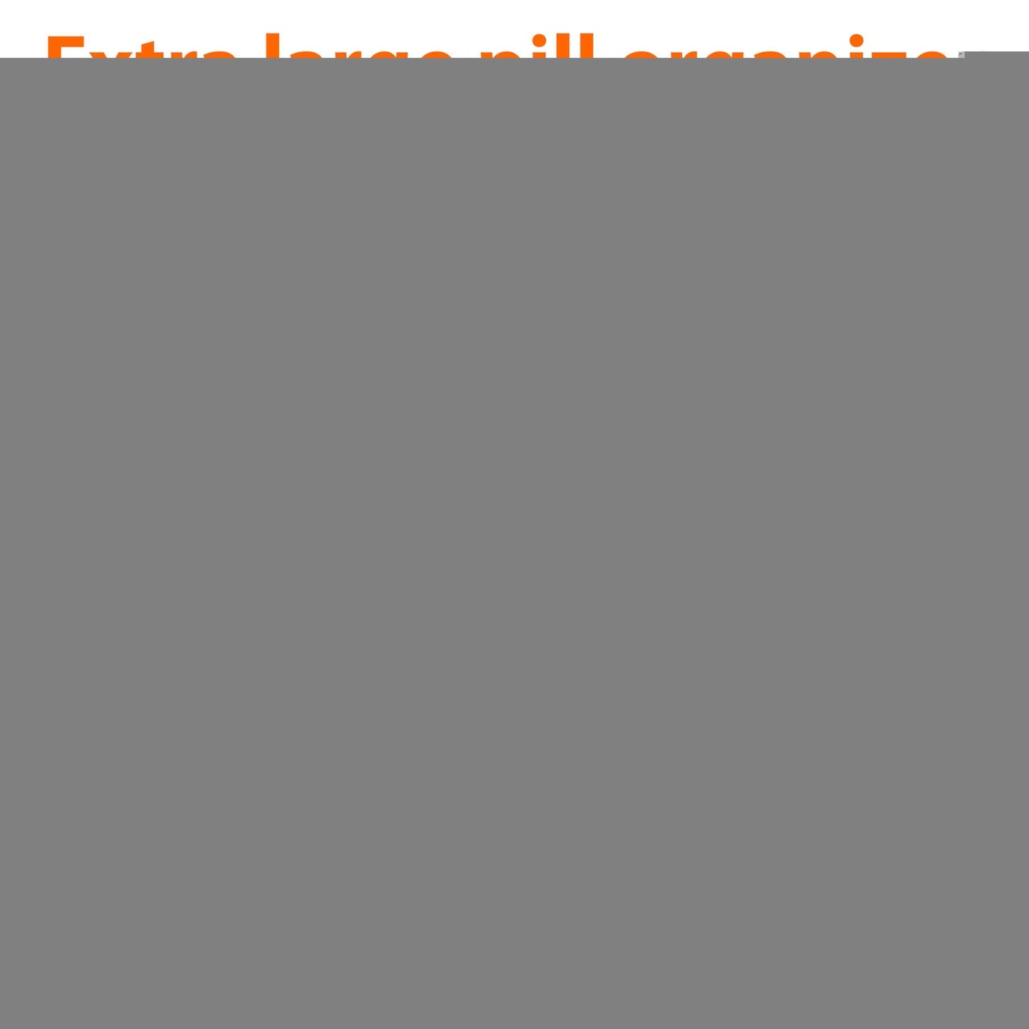 Extra Large Pill Organizer Pink White 2 Times a Day Big Pill Box 7 Day Am Pm XL