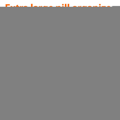 Extra Large Pill Organizer Pink White 2 Times a Day Big Pill Box 7 Day Am Pm XL