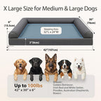 XL Orthopedic Dog Bed 42in Waterproof Washable Foam Bed