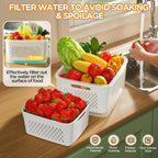 Fruit Storage Containers with Colander