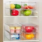 Clear Stackable Storage Bins with Lids