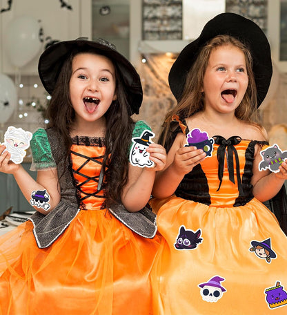 100 Pcs Halloween stickers for seasonal craft projects