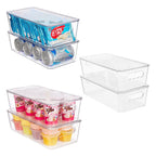 Clear Stackable Storage Bins with Lids