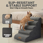 Dog Stairs for Small Dogs & Cats – 5-Step, 23" Non-Slip
