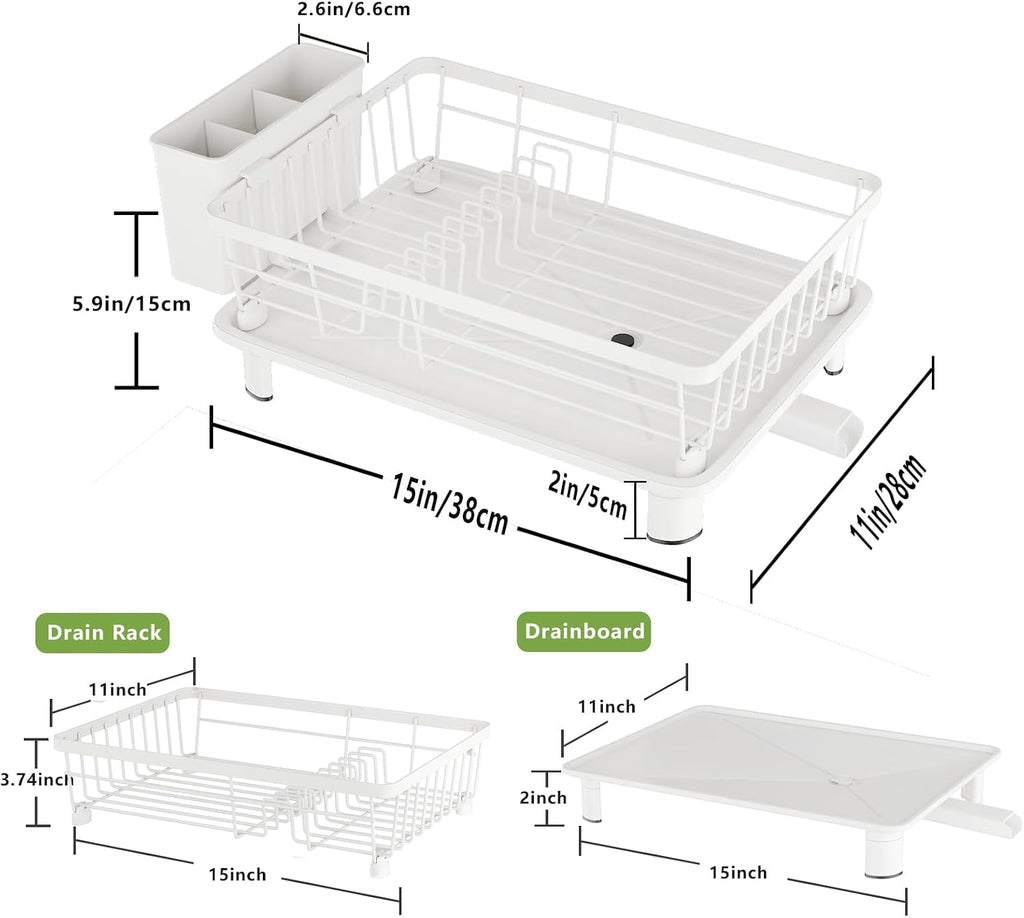 Stainless Steel Dish Drying Rack with Drip Tray