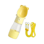 2-in-1 Portable Dog Water Bottle & Food Container – Leak-Proof Pet Feeder for Travel