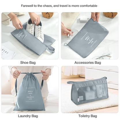 8Pcs Packing Cubes for Luggage , Suitcase Organizer Bags Set Packing Cubes for Travel Luggage 