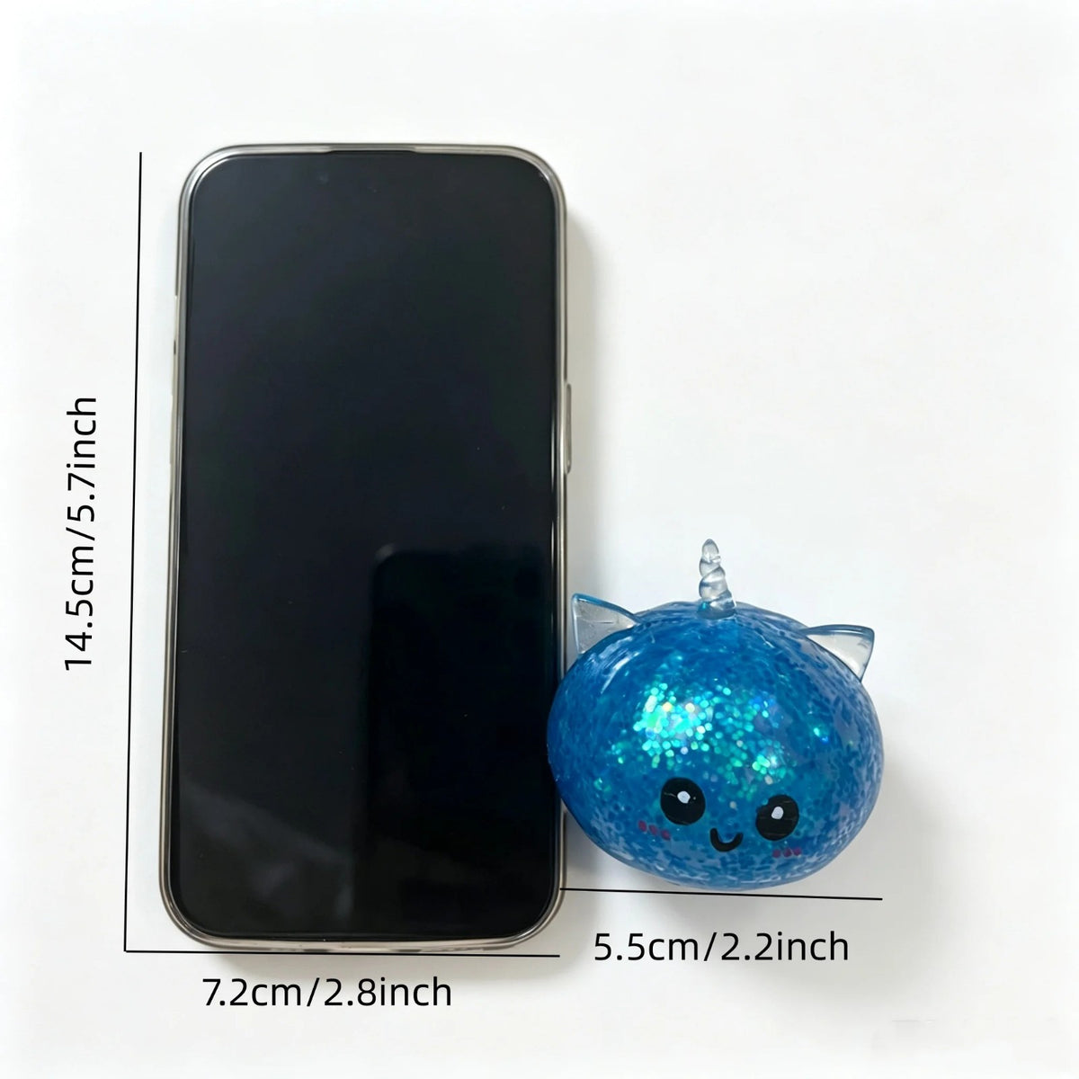 Glitter unicorn squeeze ball colorful tactile fidget toy