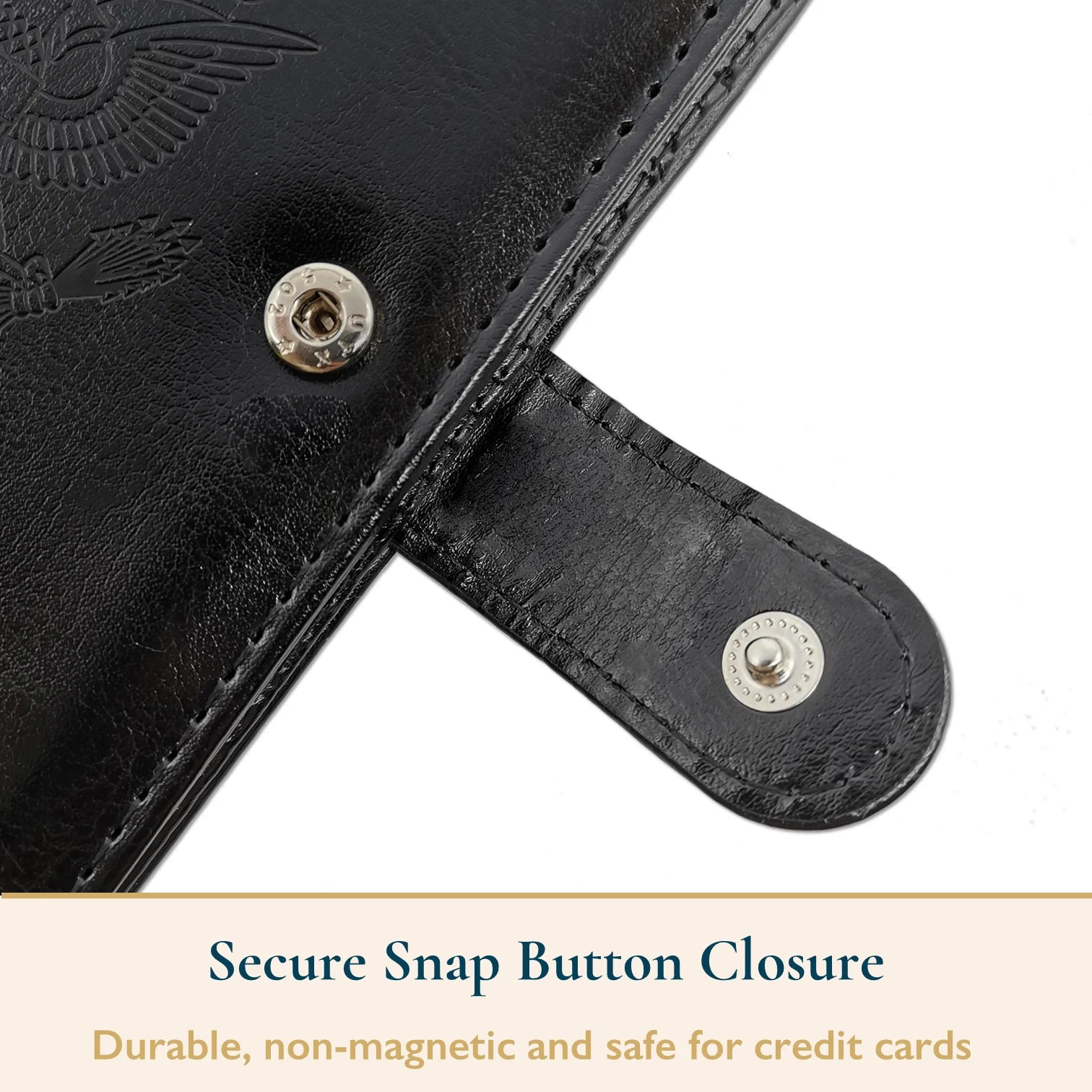 Passport Holder – RFID Blocking Travel Wallet with Cash & Vaccine Card Holder, Waterproof PU Leather Passport Case for Men & Women (Black)