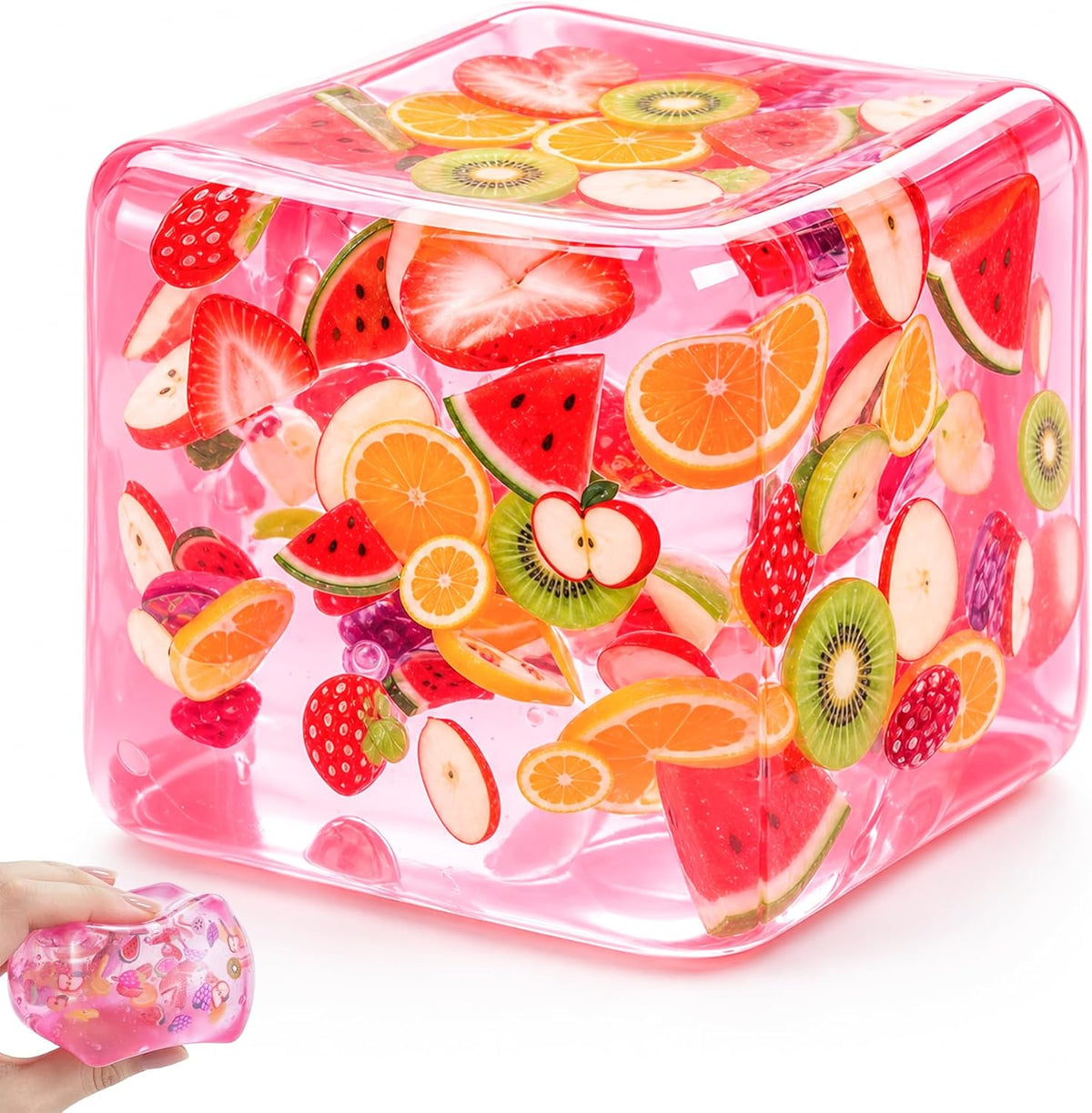 Purple handheld stress relief cube for focus, study, and everyday fidgeting