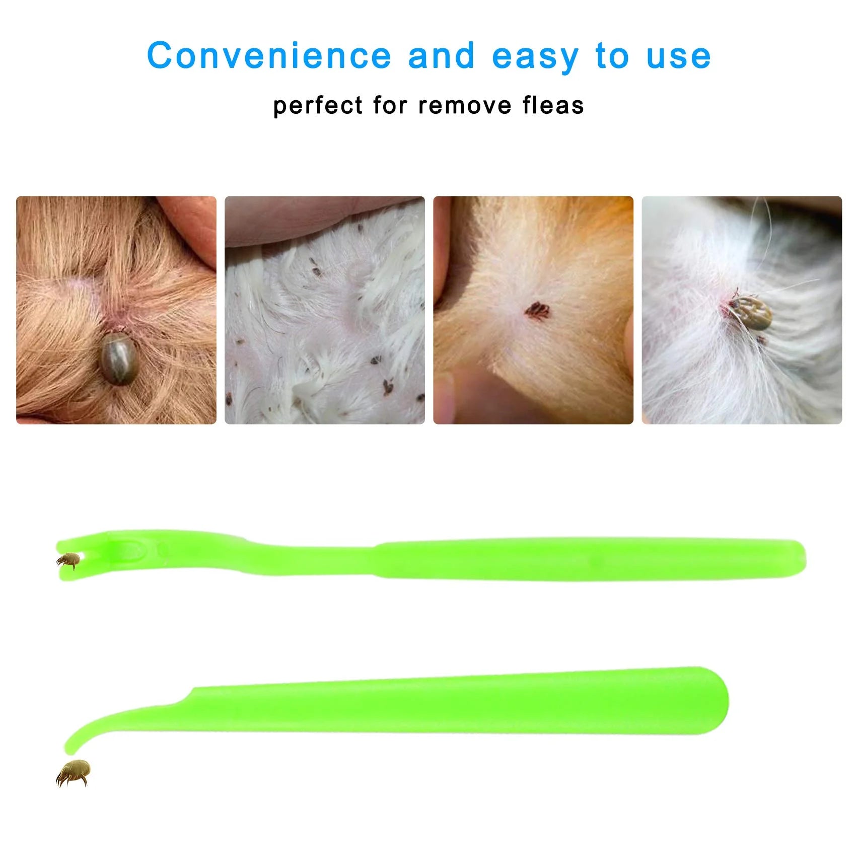 7 Pcs Pet Flea Lice Comb Dog Grooming Comb Stainless Steel Tick Combs Lice Remover Brush for Dog Cat