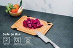 Small Eco-Friendly Wood Fiber Cutting Board, Non-Slip, Dishwasher Safe, Juice Grooves, BPA-Free, 11.5" x 9.25", Natural Slate