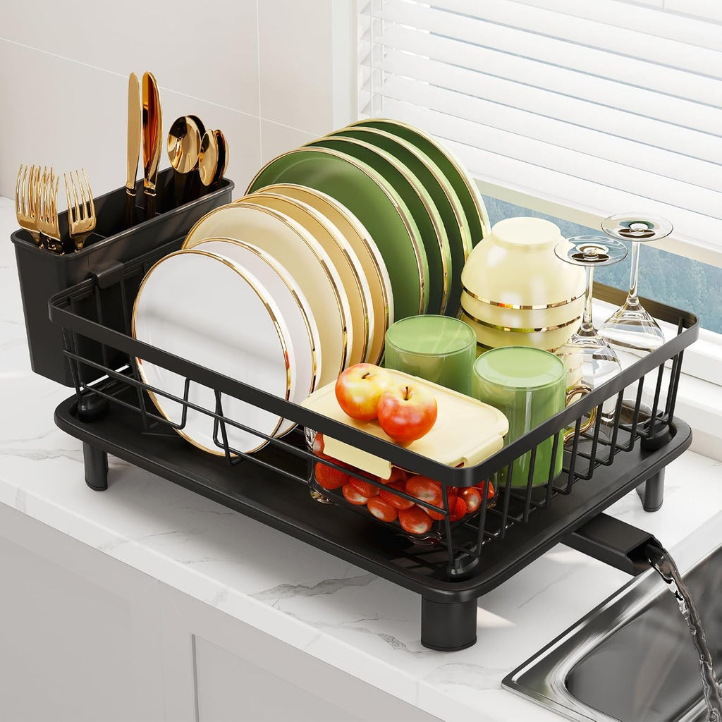 Stainless Steel Dish Drying Rack with Drip Tray