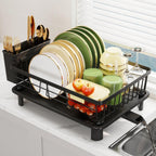 Stainless Steel Dish Drying Rack with Drip Tray