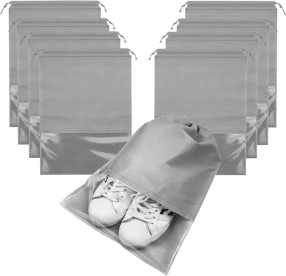 8PCS Travel Shoe Bags with Rope for Men and Women Large Shoes Pouch Organizers