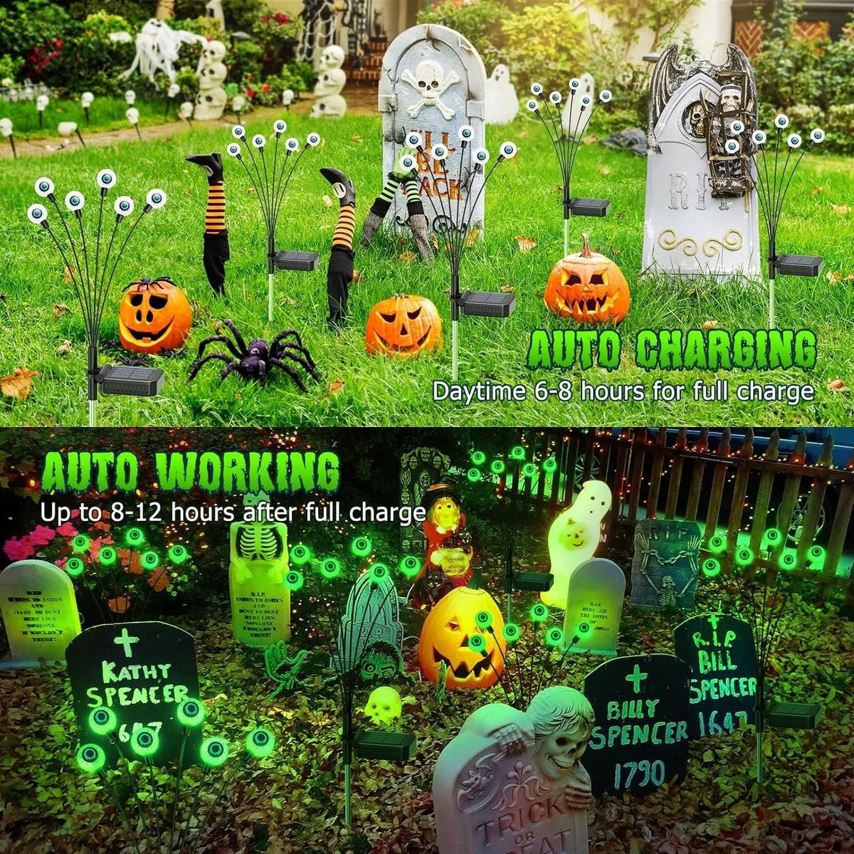 Spooky Solar Halloween Lights for Lawn and Walkway