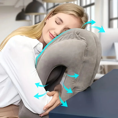 Travel pillow providing head and neck support on the go