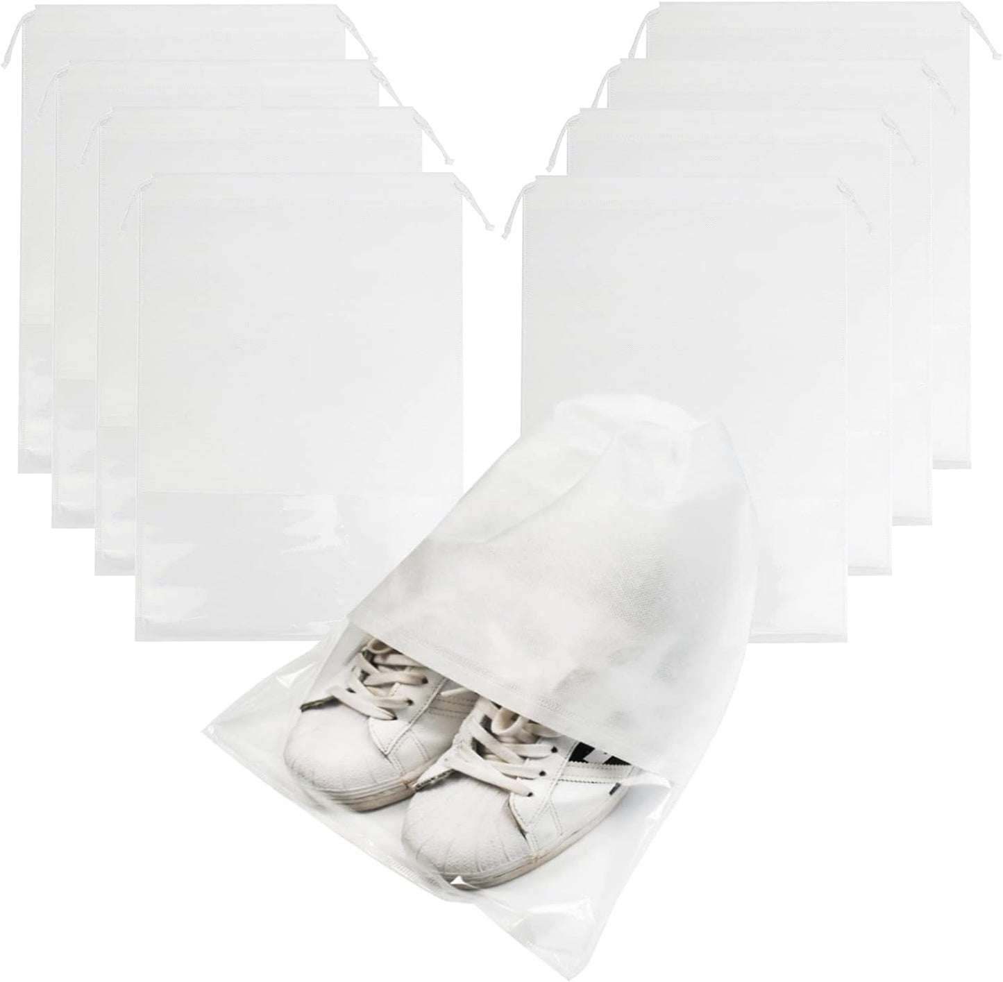 8PCS Travel Shoe Bags with Rope for Men and Women Large Shoes Pouch Organizers