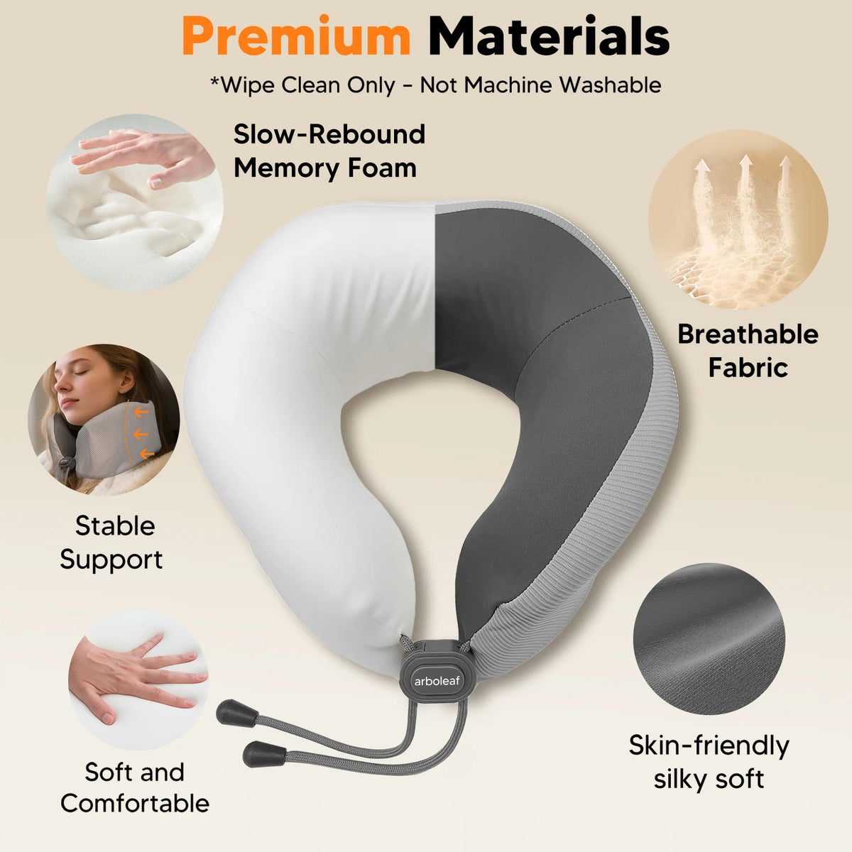 Heated travel pillow with built in graphene heating technology