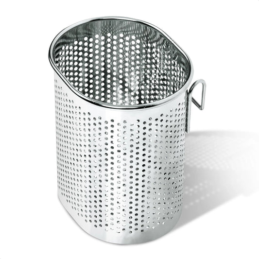 Perforated Stainless Steel Chopstick Holder – Drying Basket for Chopsticks & Utensils Compact Oval Design with Hook for Kitchen Organization Easy Storage and Utensil Drying Sturdy & Dishwasher Safe