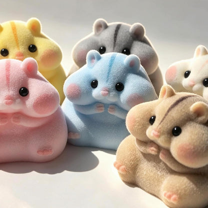 Soft Hamster Squishy Toys for Desk and Sensory Play