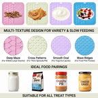 Interactive dog lick mat for healthier eating habits