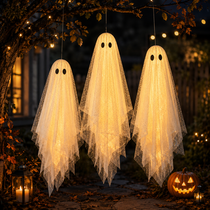 Glowing Halloween Ghost Decorations for Party and Yard