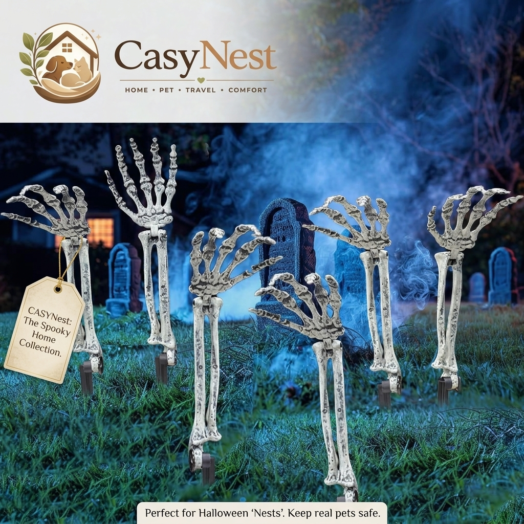 6PC Realistic Skeleton Arm Stakes for Halloween Decorations Outdoor
