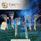 6PC Realistic Skeleton Arm Stakes for Halloween Decorations Outdoor