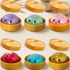 Rare glitter dumpling squishy mystery bun in a sparkling limited edition design