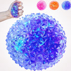 Premium diamond stress ball with glitter-filled design and soft slow-rise texture