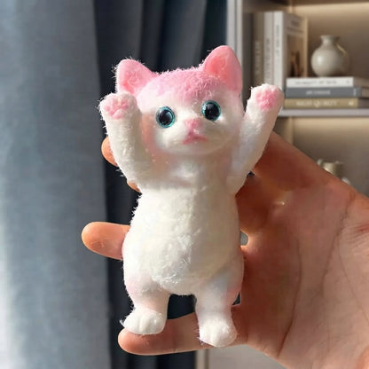 Cute realistic chubby cat squishy gift for cat lovers and squishy collectors