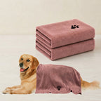 Machine washable microfiber dog towel 2 pack