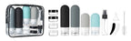 16 Pcs Travel Bottles for Toiletries, Leak Proof Refillable Travel Containers, Travel Essentials Silicone Toiletry Bottles (Grey)