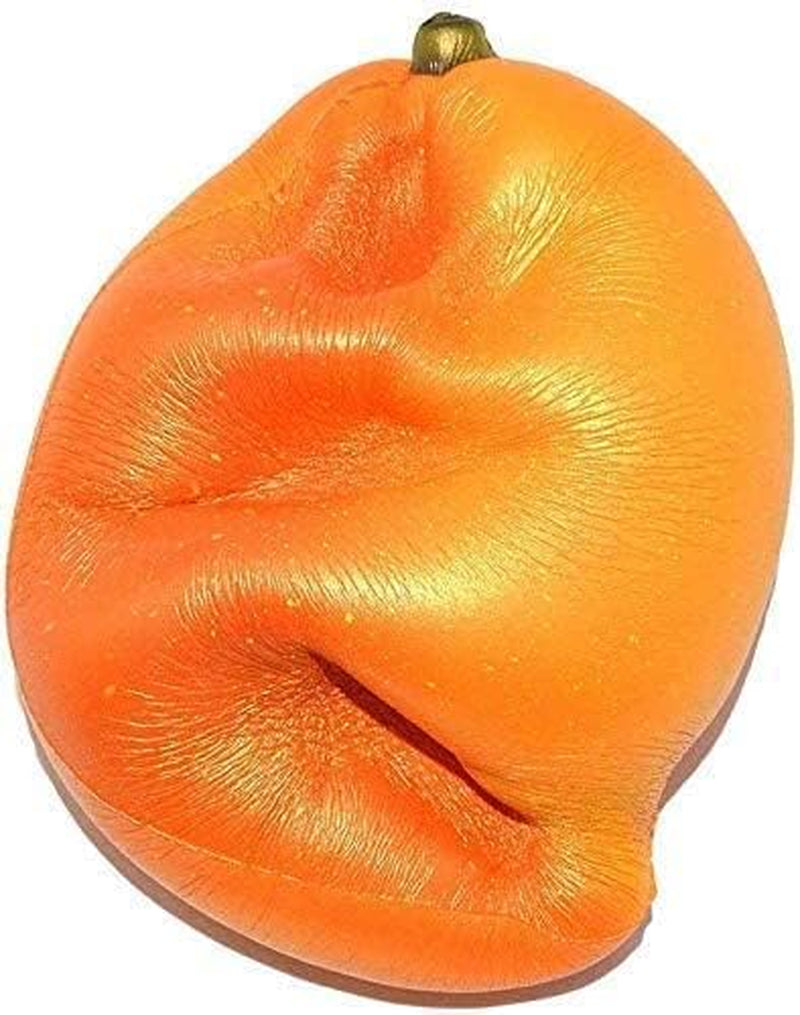 Scented mango squishy with soft squeezable texture and slow-rise action